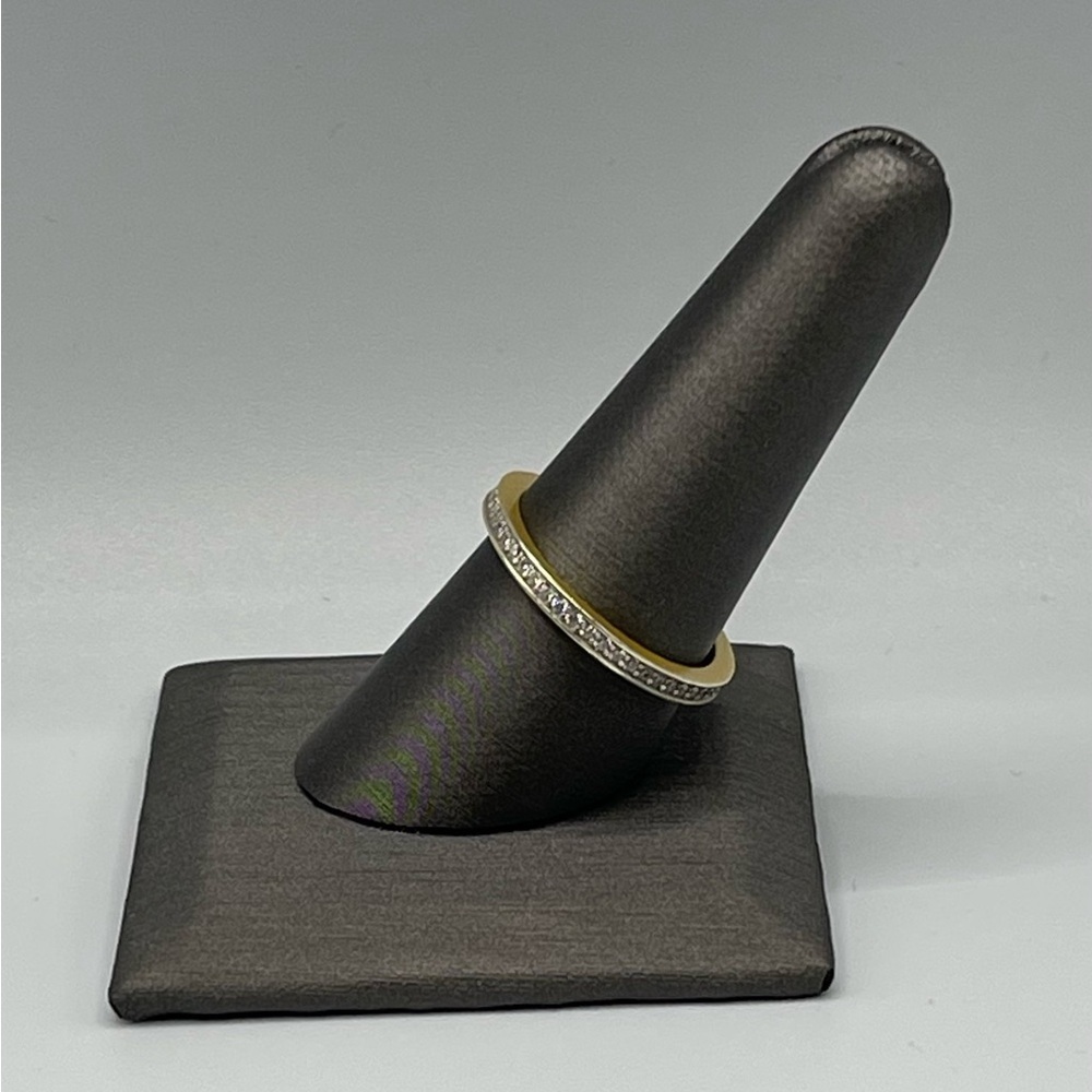 Freida Rothman Stacking Ring with CZ Stones - Picture 2 of 3